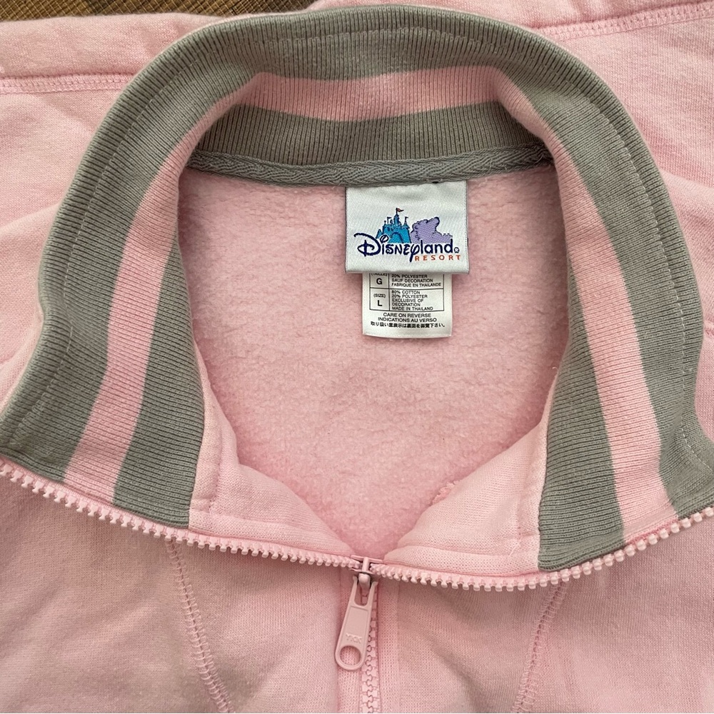 Pink Disneyland Resort 1/4 Zip Jacket with Tinkerbell Large - Picture 4 of 4